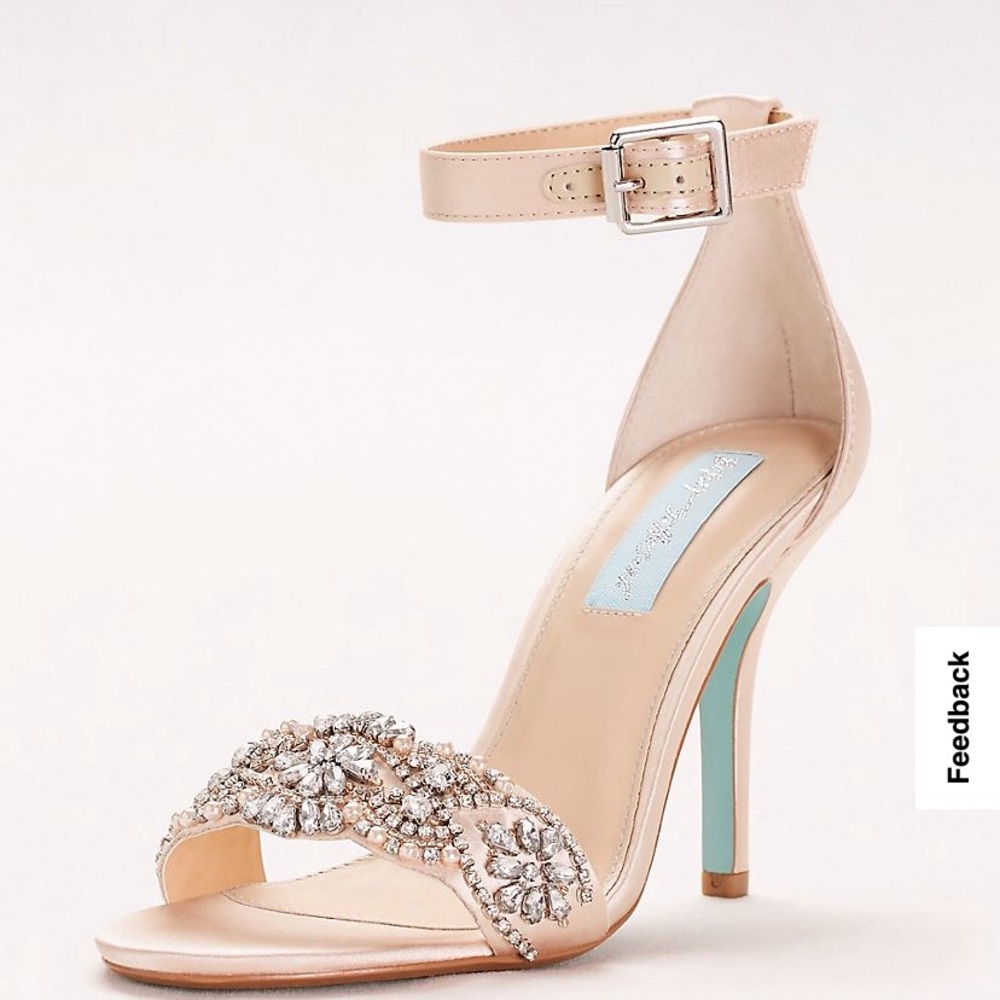 EUC Betsey Johnson Bridal Heels